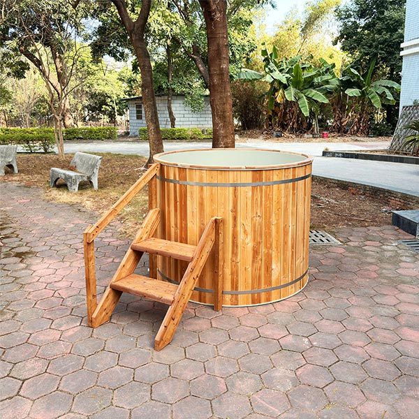 Deep Immersion Size Cold Bathtub with 304 Stainless Steel Liner