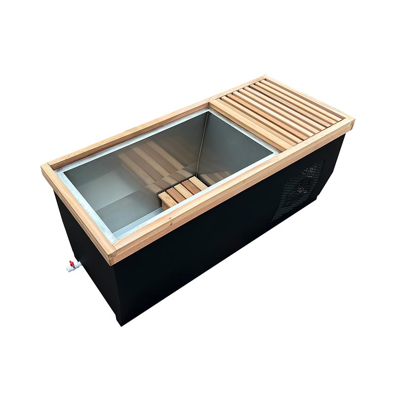 Canadian Red Cedar Ice Bathtub with 304 Stainless Steel