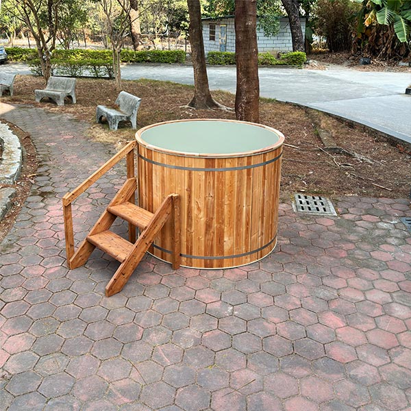 Deep Immersion Size Cold Bathtub with 304 Stainless Steel Liner