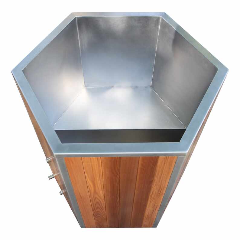 Гнучка ванна Cedar Cold зі сходинкою